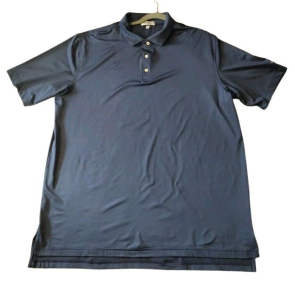 Peter Millar Golf Polo Shirt Men XL Navy Stretch Summer Comfort Westchester